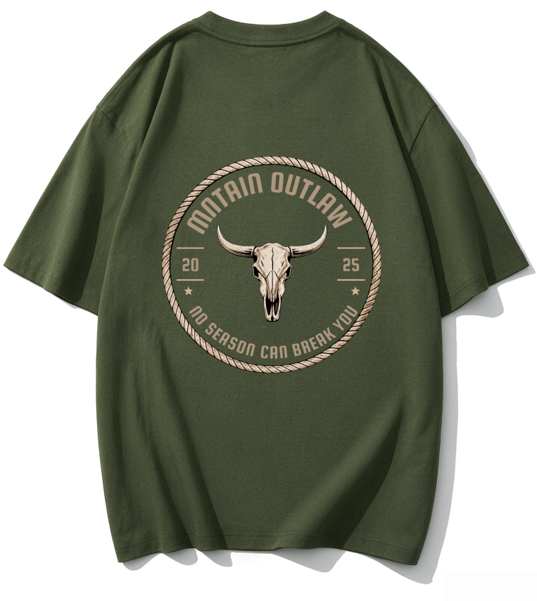 Mntain Outlaw - Outlaw Rope Seal Longhorn T-Shirt