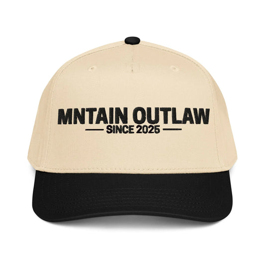 mntain outlaw RAW 5 panel cap - MNTAIN OUTLAW LTD