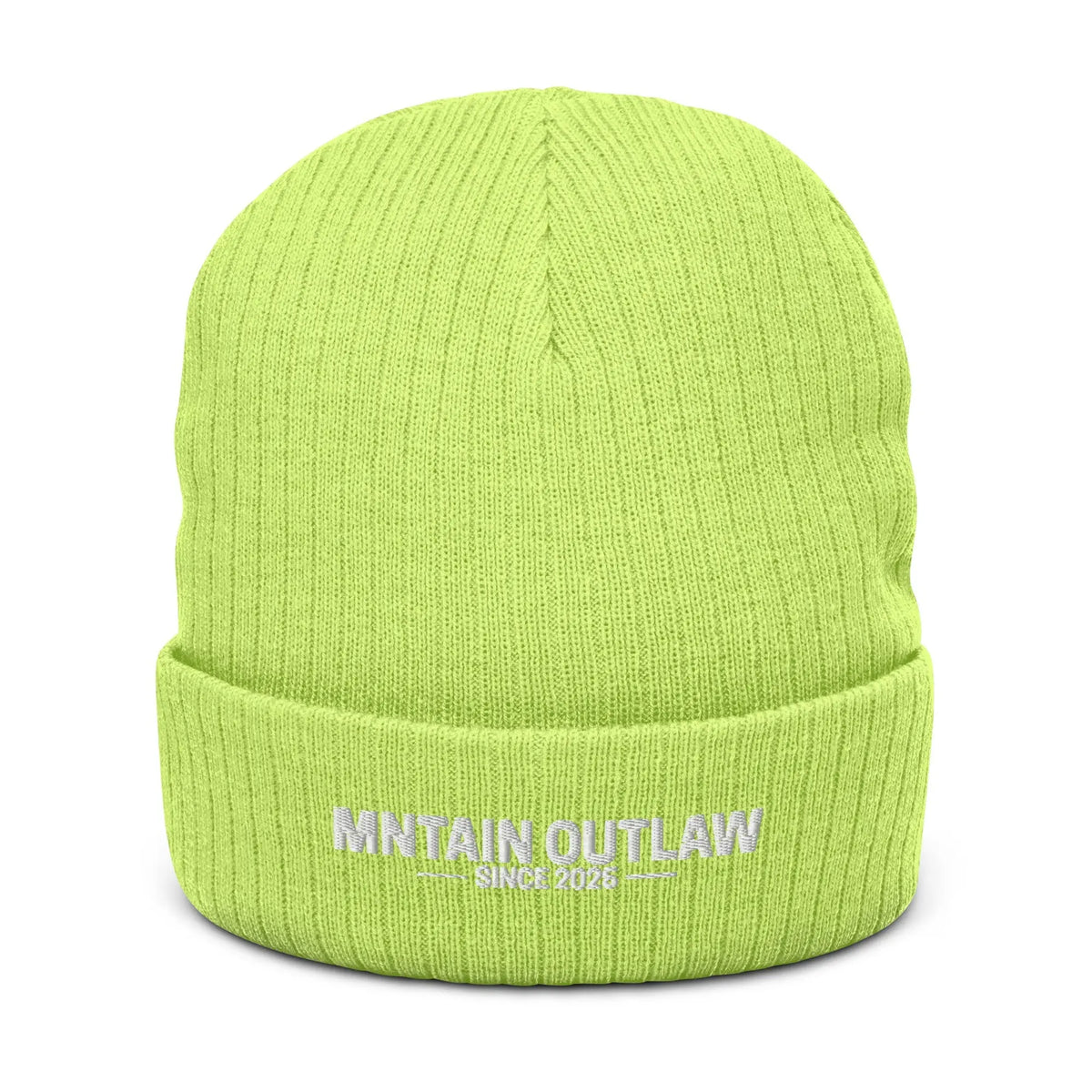 mntain outlaw RAW Ribbed knit beanie - MNTAIN OUTLAW LTD