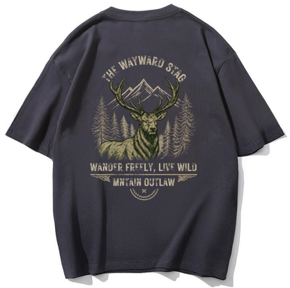 Mntain Outlaw - The Wayward Stag Graphic T-Shirt