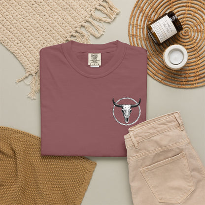 Mntain Outlaw Embroidered Unisex Garment-Dyed T-shirt