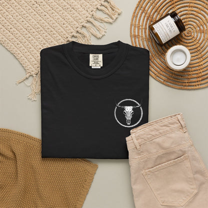 Mntain Outlaw Embroidered Unisex Garment-Dyed T-shirt