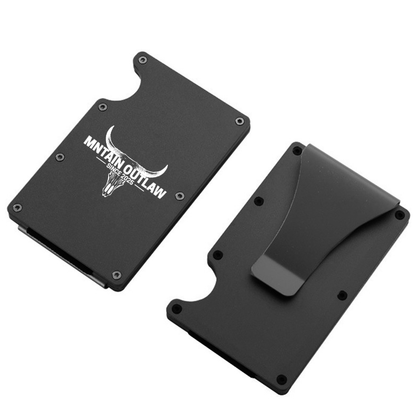 Mntain Outlaw Minimalist RFID-Blocking Aluminum Wallet & Money Clip