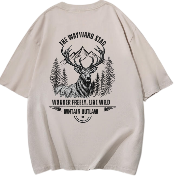 Mntain Outlaw - The Wayward Stag Graphic T-Shirt