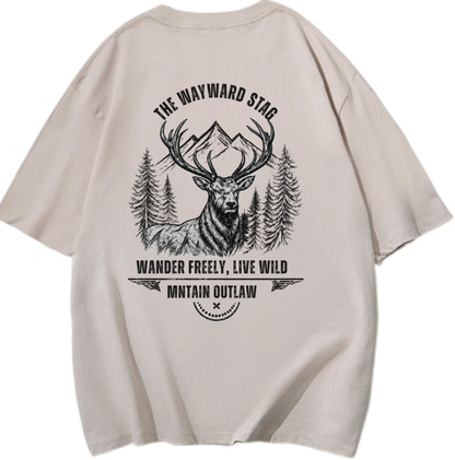 Mntain Outlaw - The Wayward Stag Graphic T-Shirt