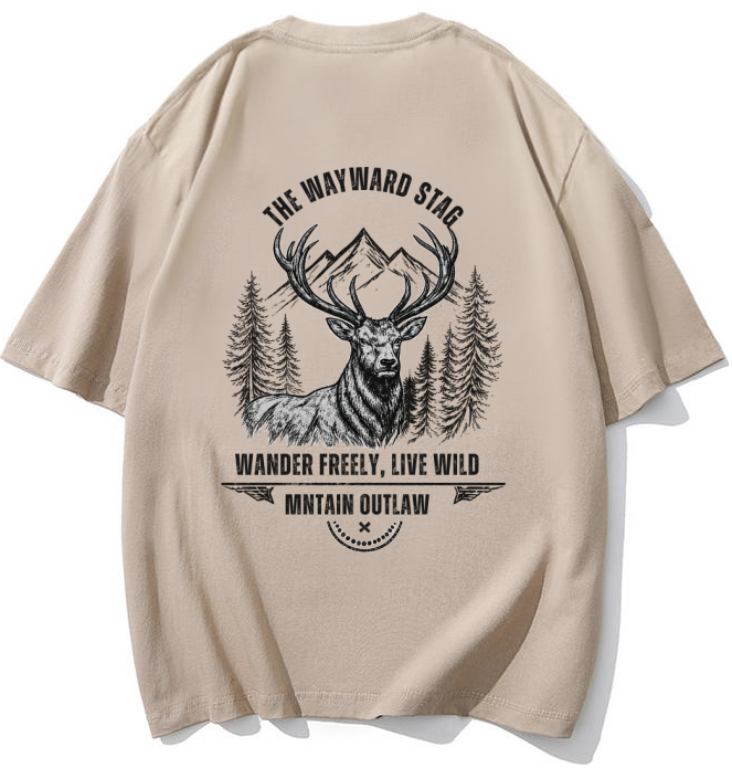 Mntain Outlaw - The Wayward Stag Graphic T-Shirt