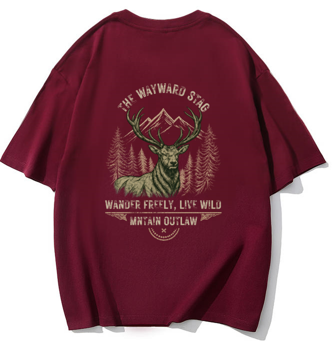 Mntain Outlaw - The Wayward Stag Graphic T-Shirt
