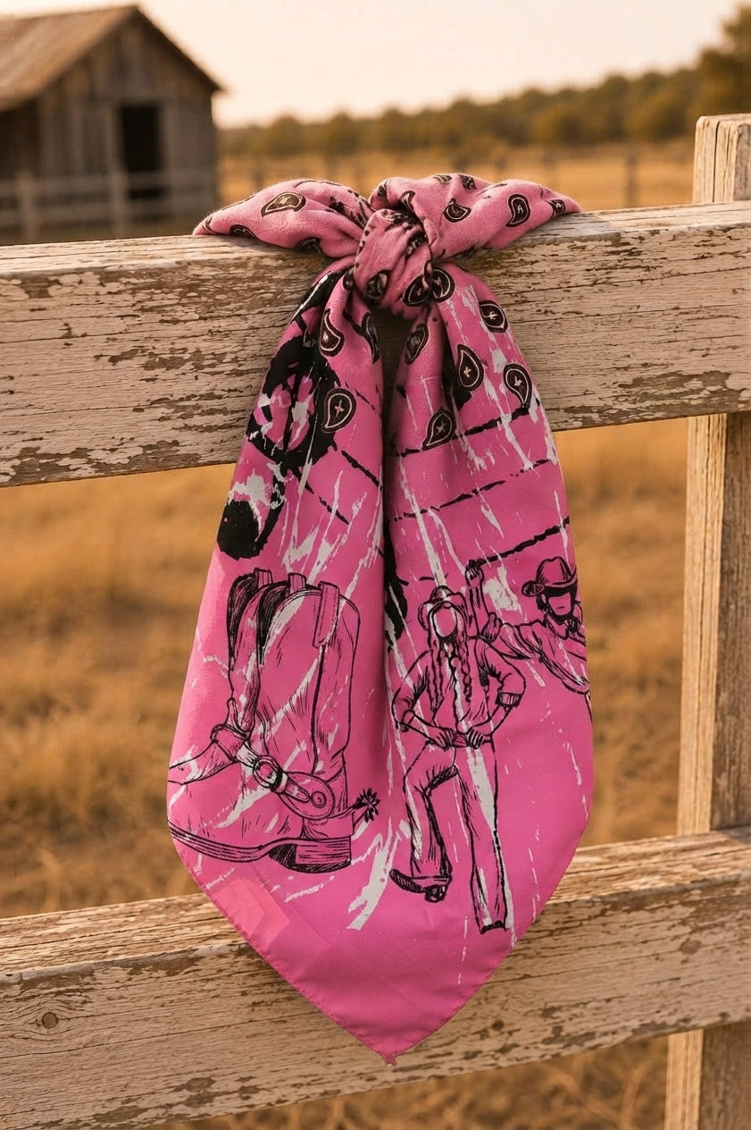 HONKY-TONK - OUTLAW BANDANNA - MNTAIN OUTLAW LTD