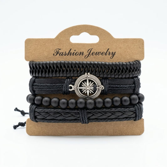 MNTAIN OUTLAW – Black Western Heritage Bracelet Set