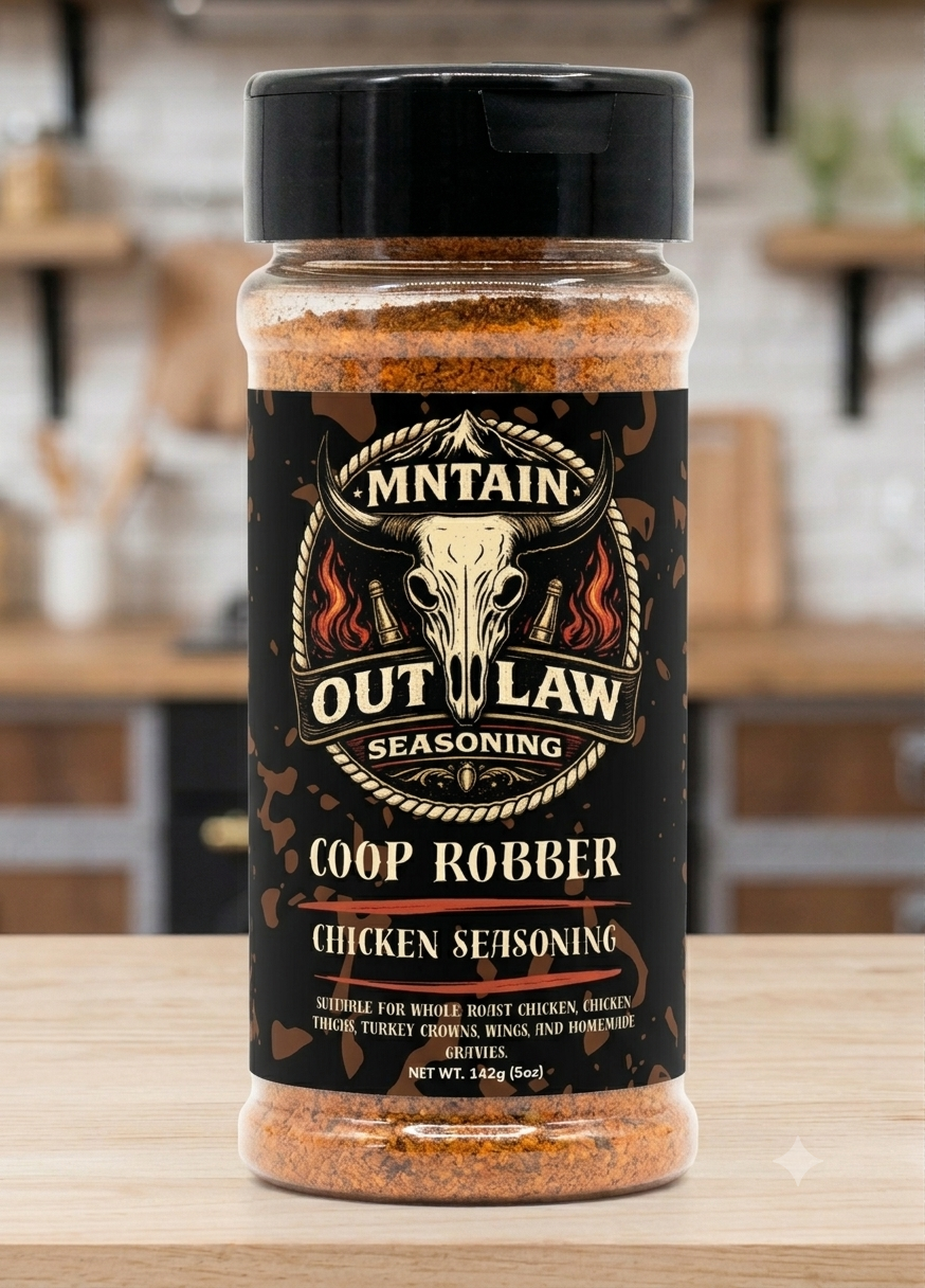 MNTAIN OUTLAW "Coop Robber" Signature Chicken Seasoning