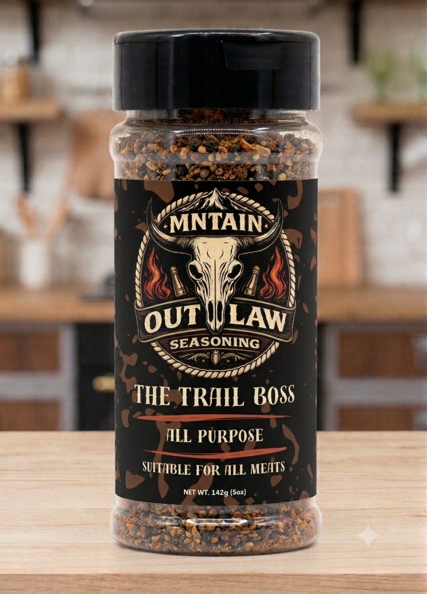 MNTAIN OUTLAW "The Trail Boss" Premium All Purpose Seasoning