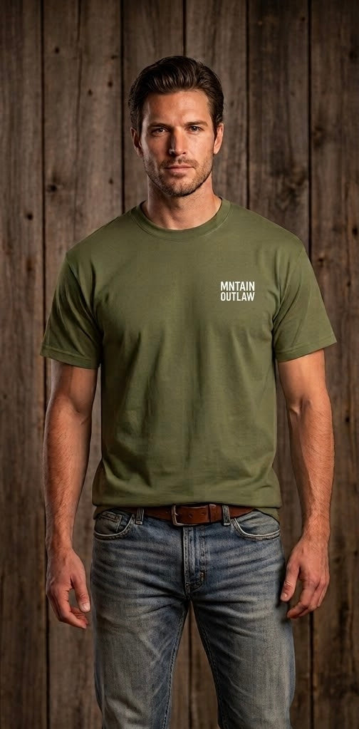 Mntain Outlaw Stag (Limited Edition) Heavyweight Cotton T-Shirt - MNTAIN OUTLAW LTD