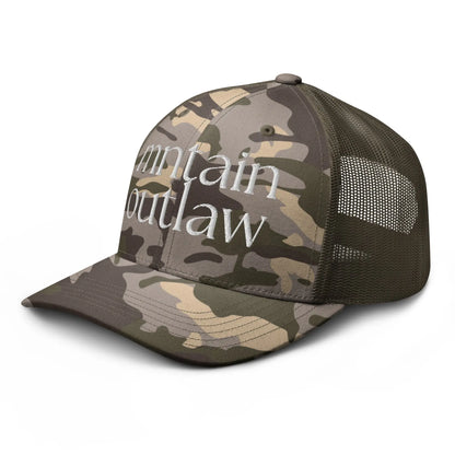 mnatin outlaw REBEL Camouflage trucker hat - MNTAIN OUTLAW LTD