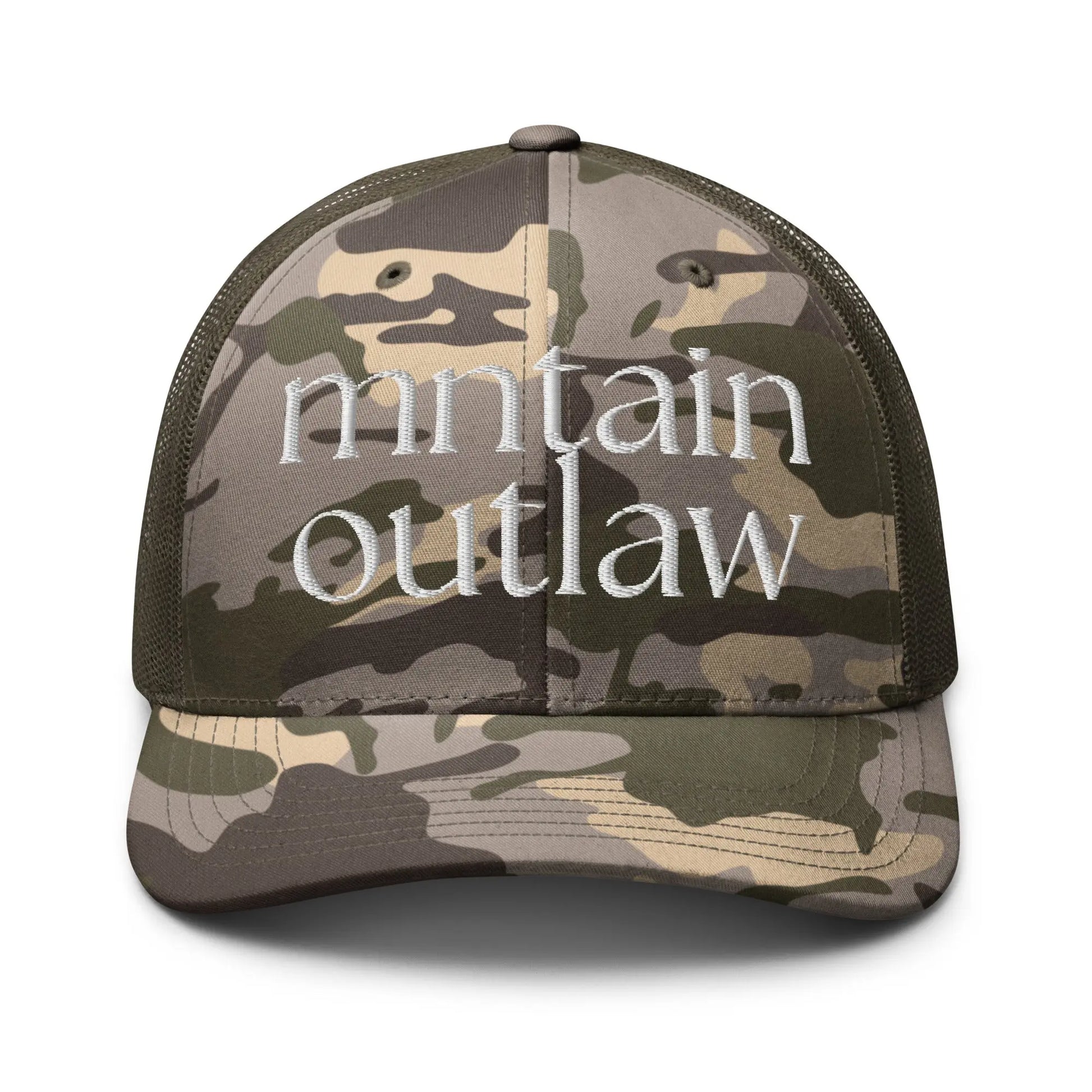 mnatin outlaw REBEL Camouflage trucker hat - MNTAIN OUTLAW LTD