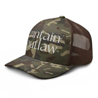 mnatin outlaw REBEL Camouflage trucker hat - MNTAIN OUTLAW LTD