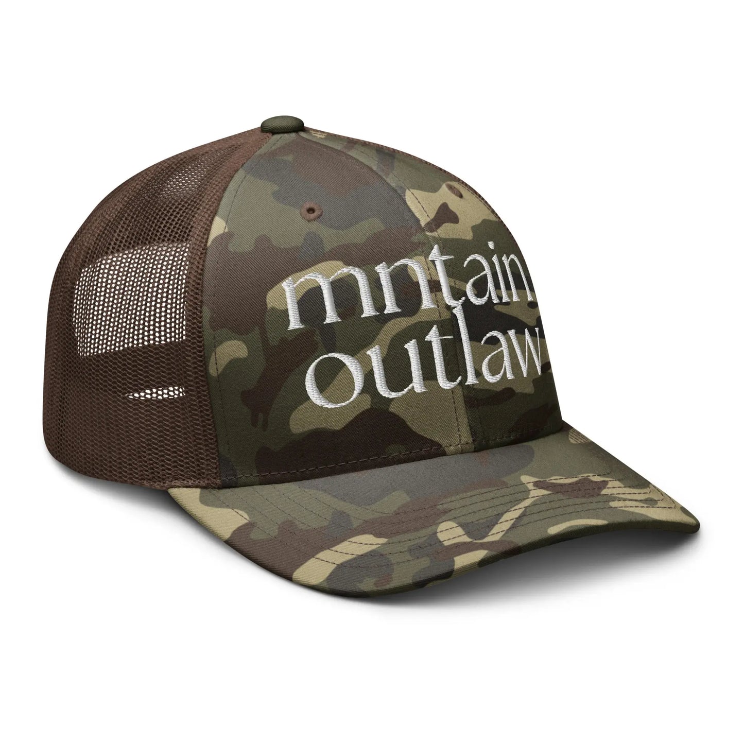 mnatin outlaw REBEL Camouflage trucker hat - MNTAIN OUTLAW LTD