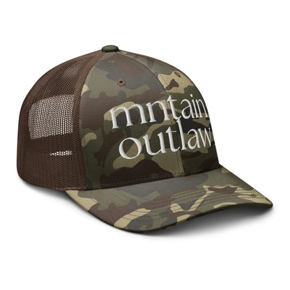 mnatin outlaw REBEL Camouflage trucker hat - MNTAIN OUTLAW LTD
