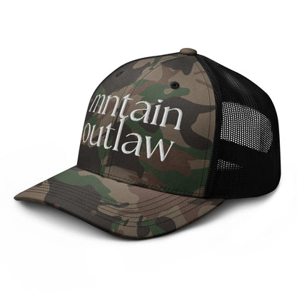 mnatin outlaw REBEL Camouflage trucker hat - MNTAIN OUTLAW LTD