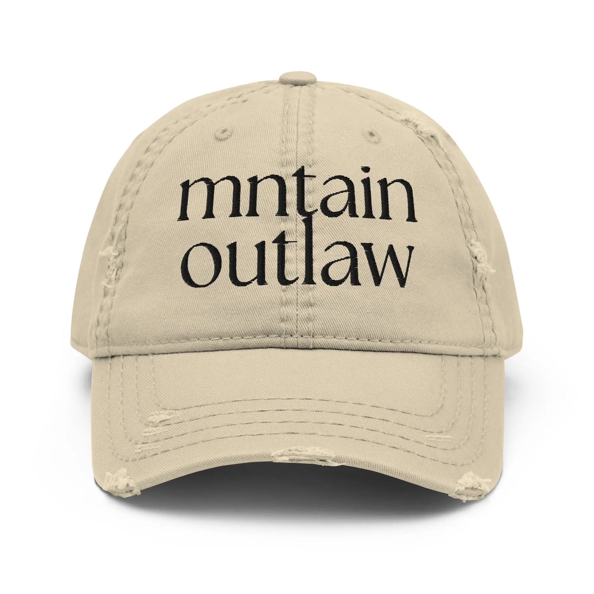 mnatin outlaw REBEL Distressed Dad Hat - MNTAIN OUTLAW LTD