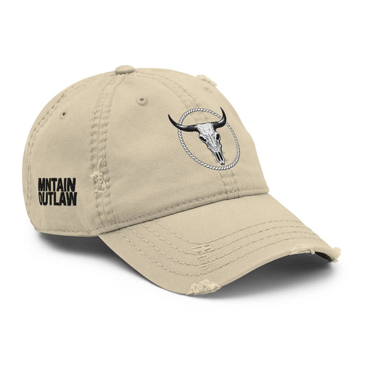 mntain outlaw BOLD Distressed Dad Hat - MNTAIN OUTLAW LTD