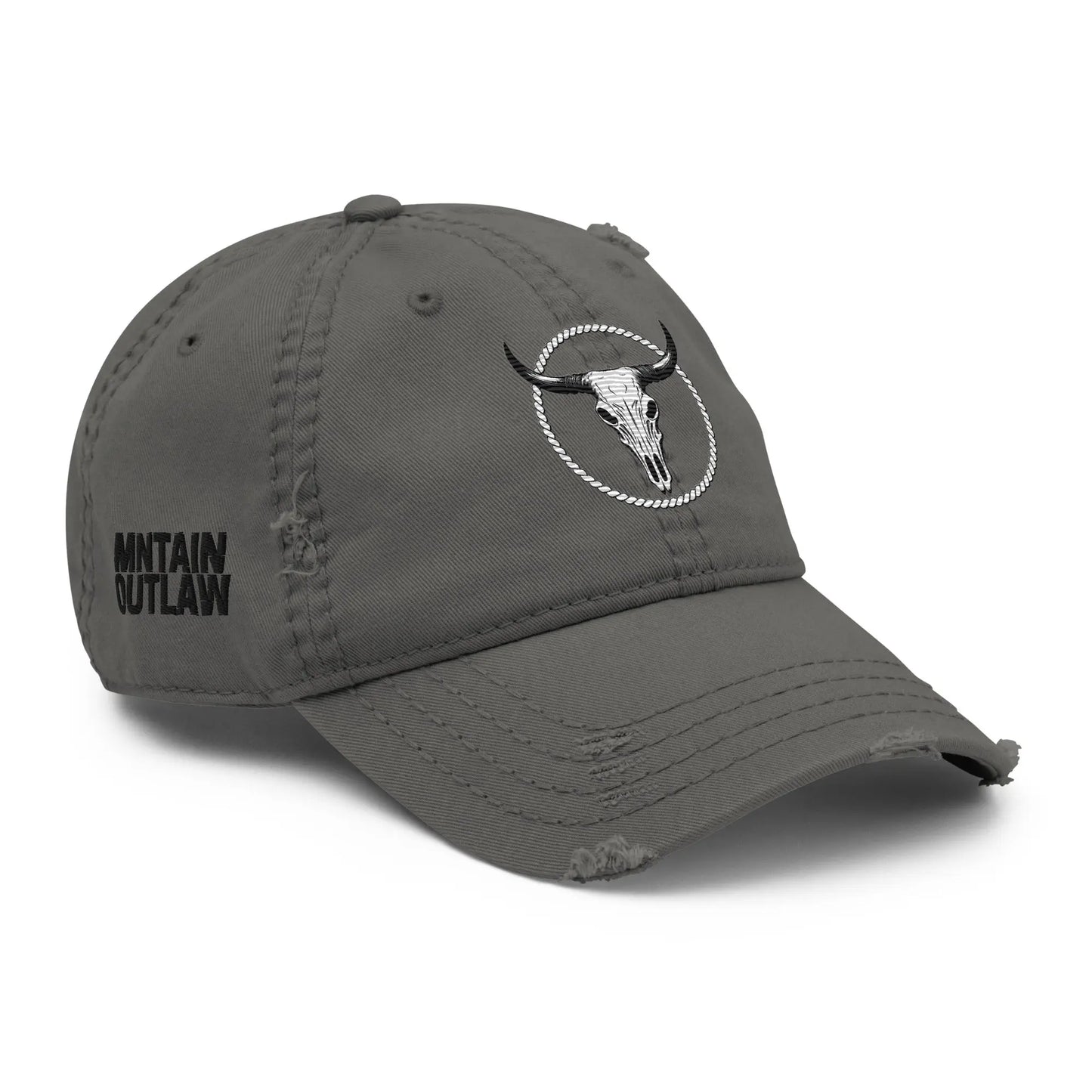 mntain outlaw BOLD Distressed Dad Hat - MNTAIN OUTLAW LTD