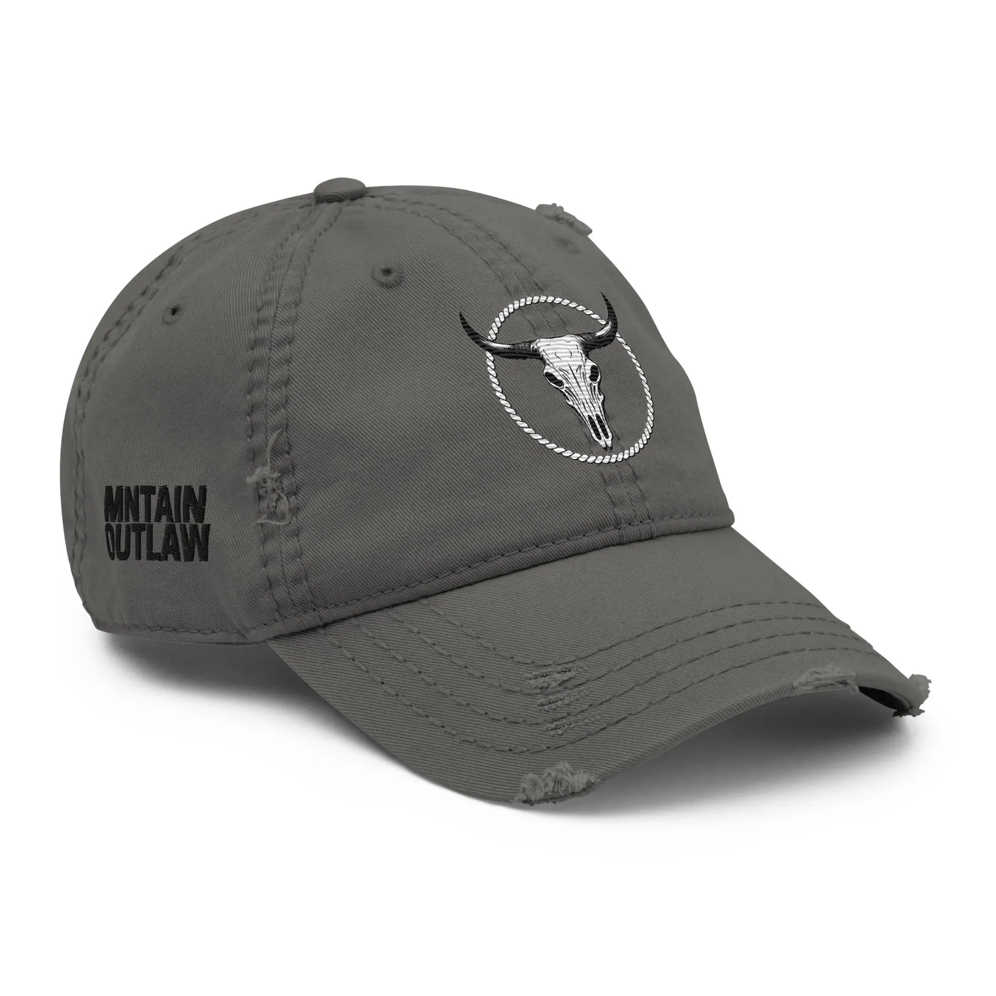 mntain outlaw BOLD Distressed Dad Hat - MNTAIN OUTLAW LTD
