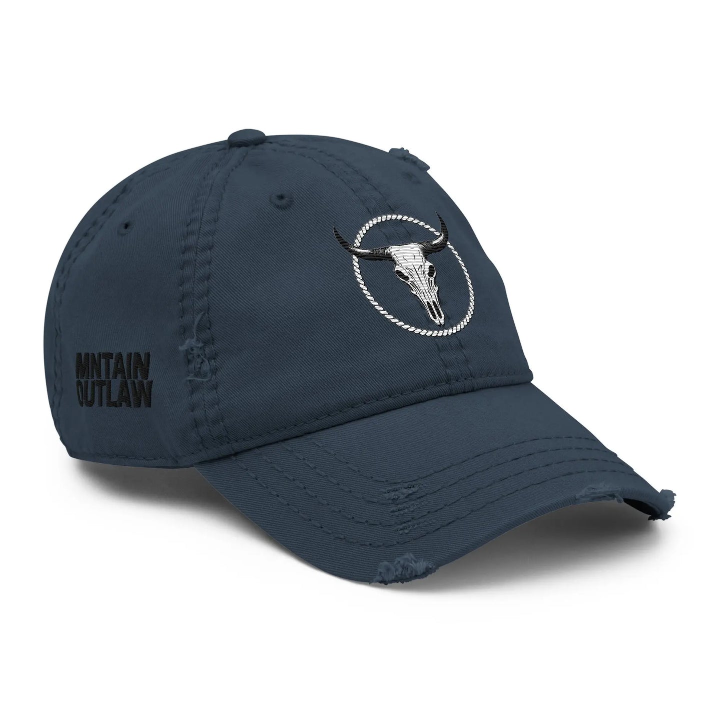 mntain outlaw BOLD Distressed Dad Hat - MNTAIN OUTLAW LTD
