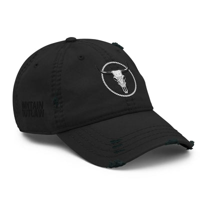 mntain outlaw BOLD Distressed Dad Hat - MNTAIN OUTLAW LTD
