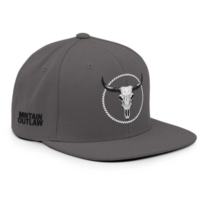 mntain outlaw BOLD Snapback Hat - MNTAIN OUTLAW LTD