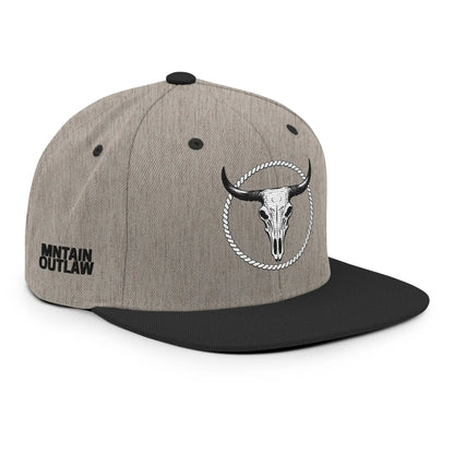 mntain outlaw BOLD Snapback Hat - MNTAIN OUTLAW LTD