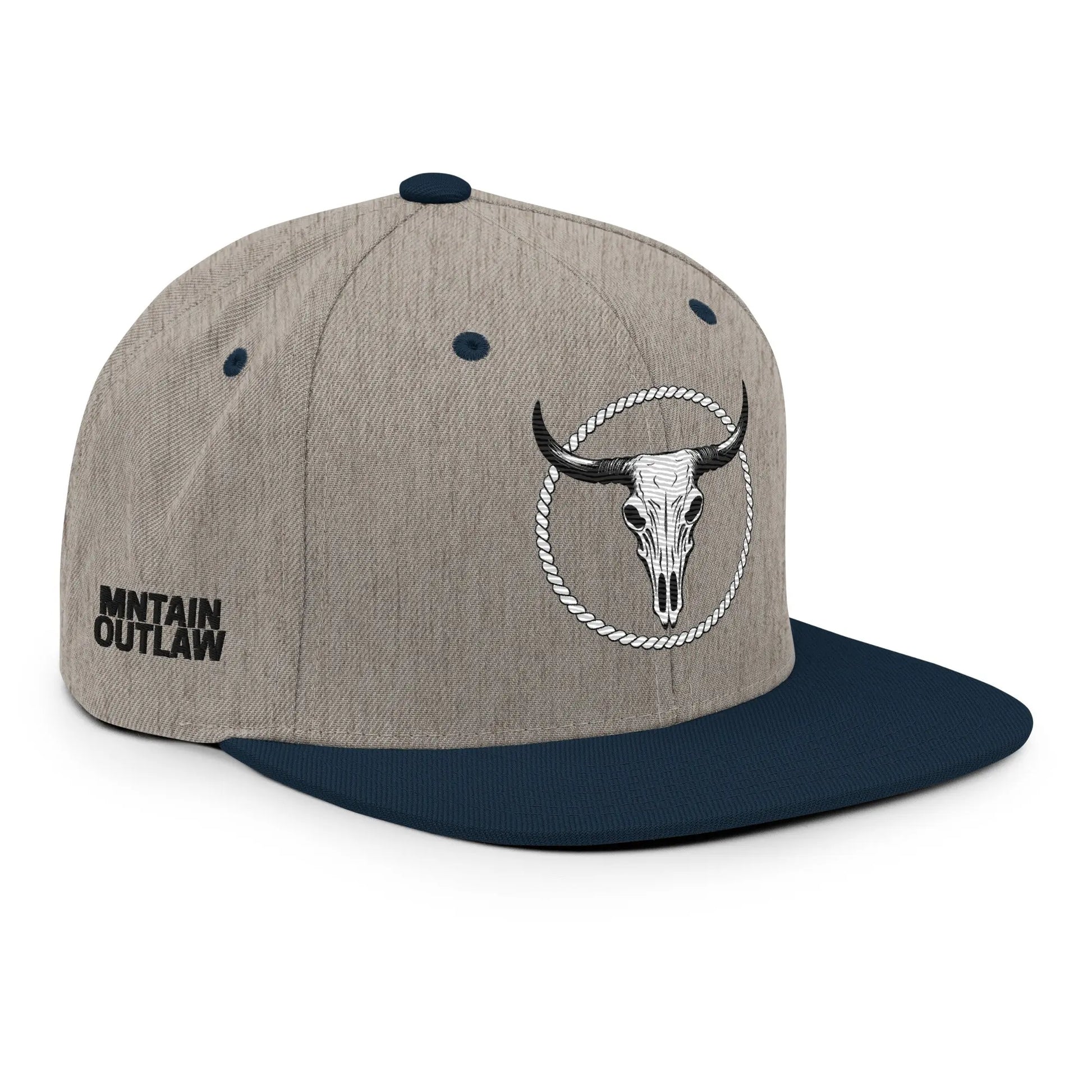 mntain outlaw BOLD Snapback Hat - MNTAIN OUTLAW LTD