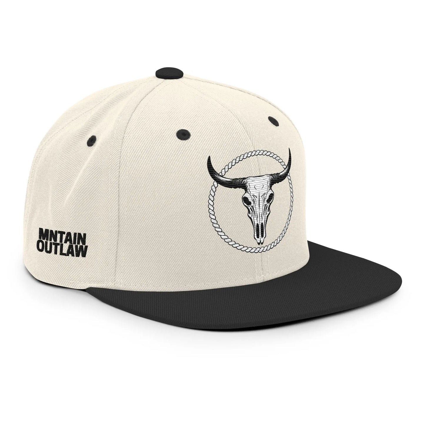 mntain outlaw BOLD Snapback Hat - MNTAIN OUTLAW LTD