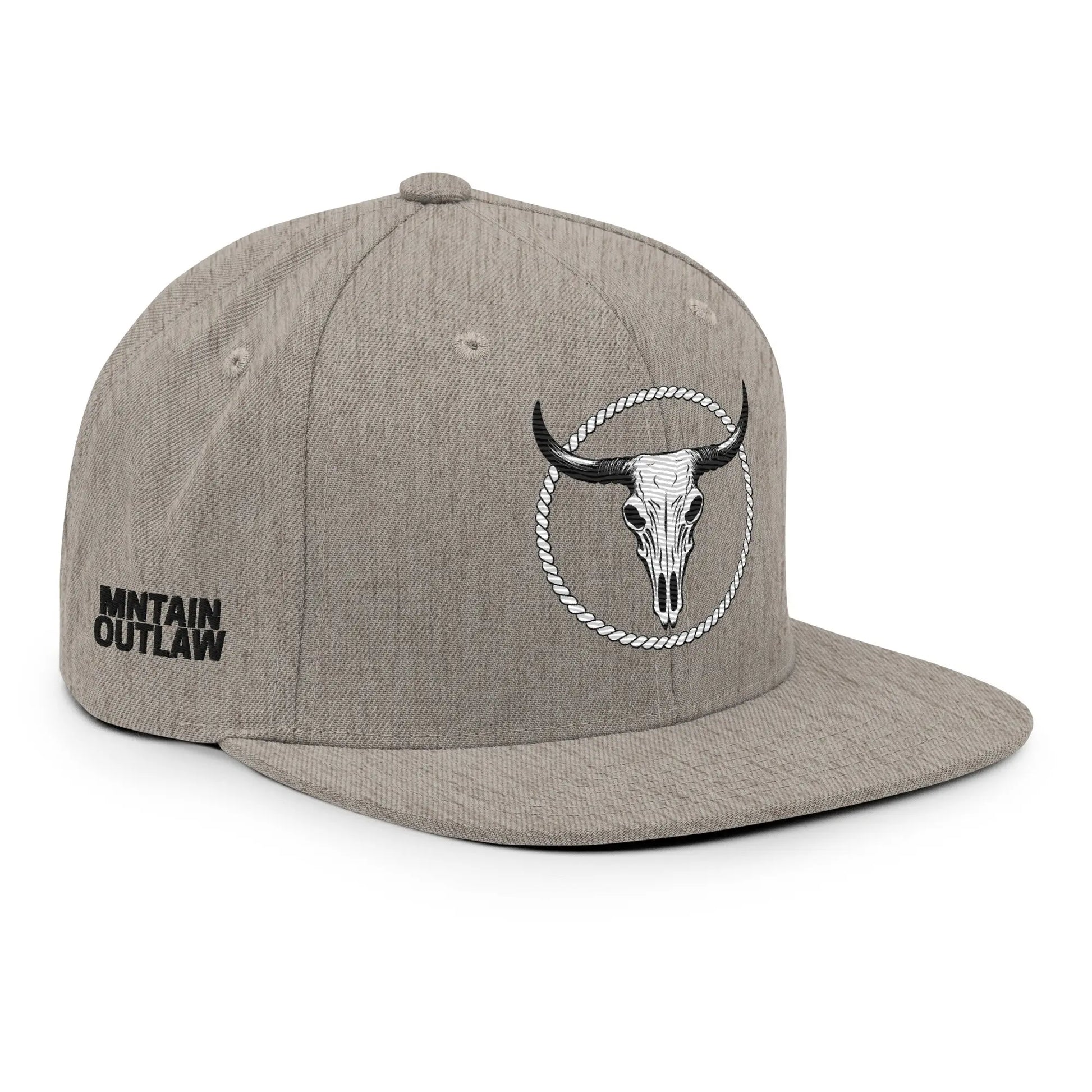 mntain outlaw BOLD Snapback Hat - MNTAIN OUTLAW LTD