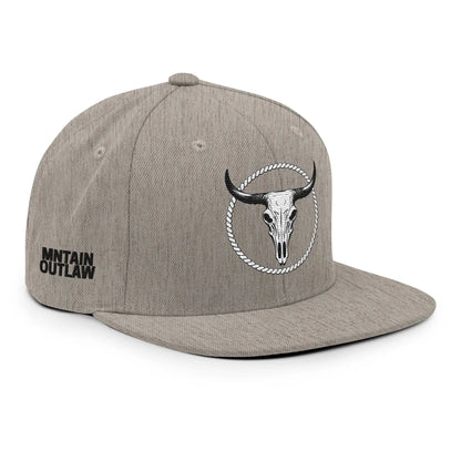 mntain outlaw BOLD Snapback Hat - MNTAIN OUTLAW LTD