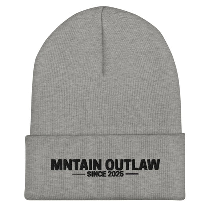 mntain outlaw RAW Cuffed Beanie - MNTAIN OUTLAW LTD