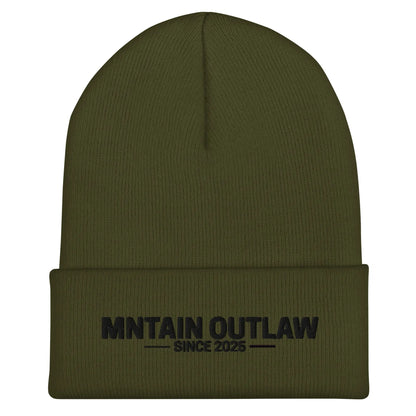 mntain outlaw RAW Cuffed Beanie - MNTAIN OUTLAW LTD