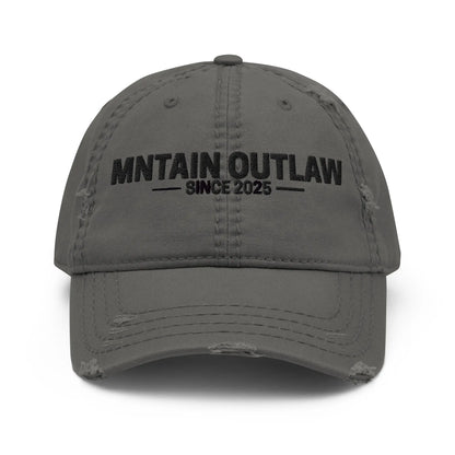 mntain outlaw RAW Distressed Dad Hat - MNTAIN OUTLAW LTD