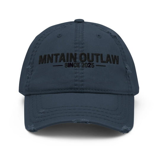 mntain outlaw RAW Distressed Dad Hat - MNTAIN OUTLAW LTD