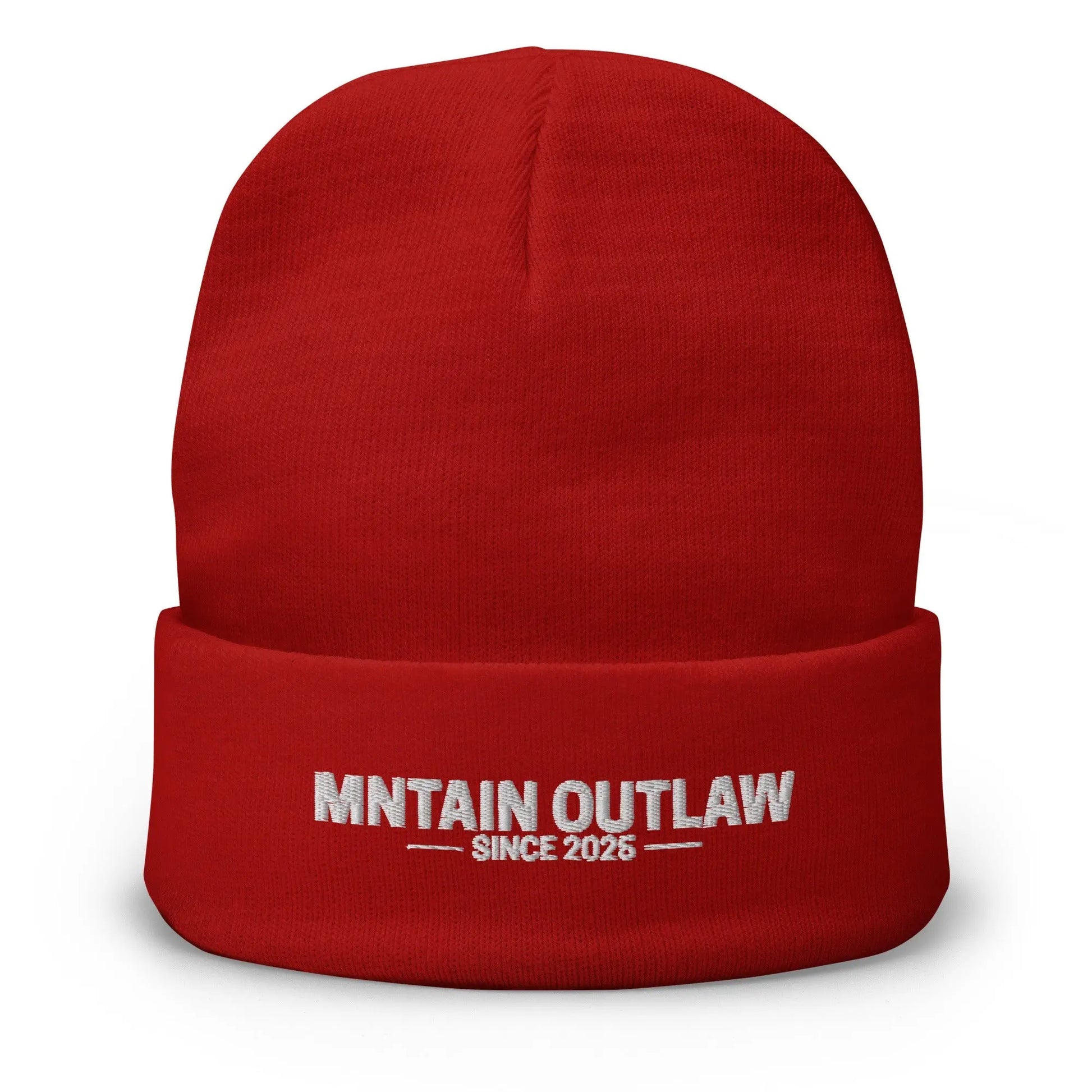 mntain outlaw RAW Embroidered Beanie - MNTAIN OUTLAW LTD