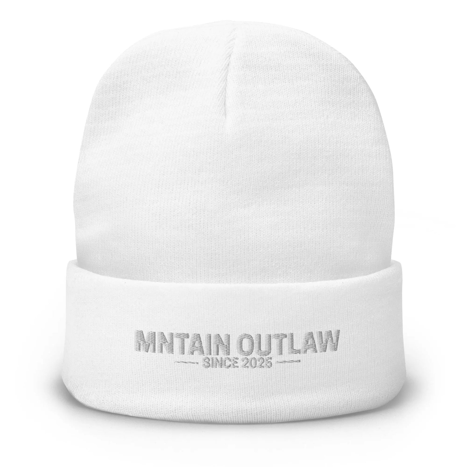mntain outlaw RAW Embroidered Beanie - MNTAIN OUTLAW LTD