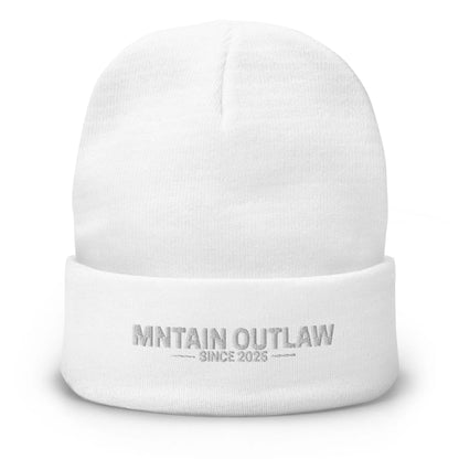 mntain outlaw RAW Embroidered Beanie - MNTAIN OUTLAW LTD