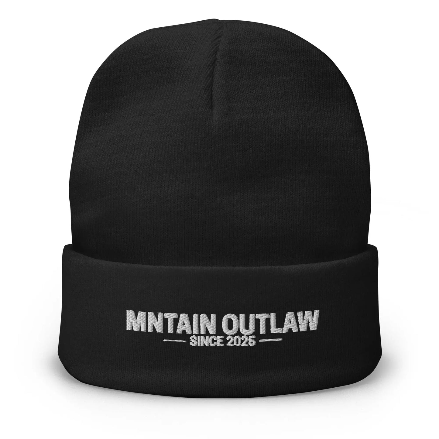 mntain outlaw RAW Embroidered Beanie - MNTAIN OUTLAW LTD