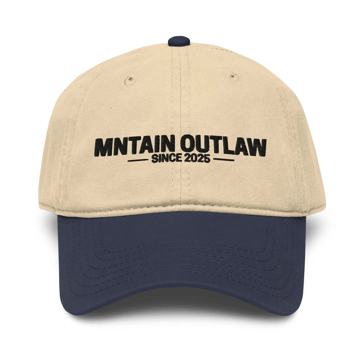 mntain outlaw RAW Garment washed baseball cap - MNTAIN OUTLAW LTD