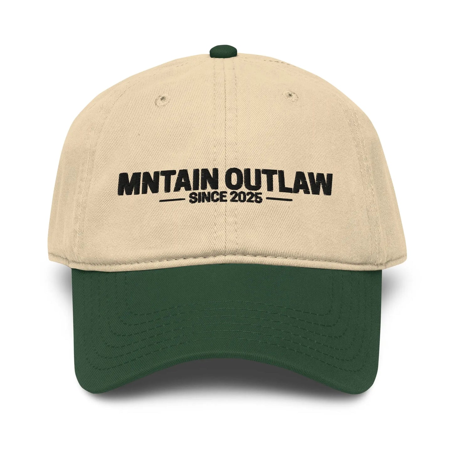 mntain outlaw RAW Garment washed baseball cap - MNTAIN OUTLAW LTD