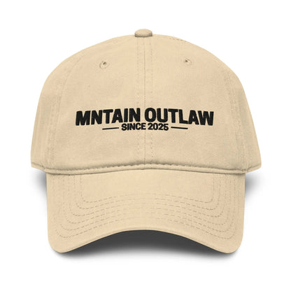 mntain outlaw RAW Garment washed baseball cap - MNTAIN OUTLAW LTD