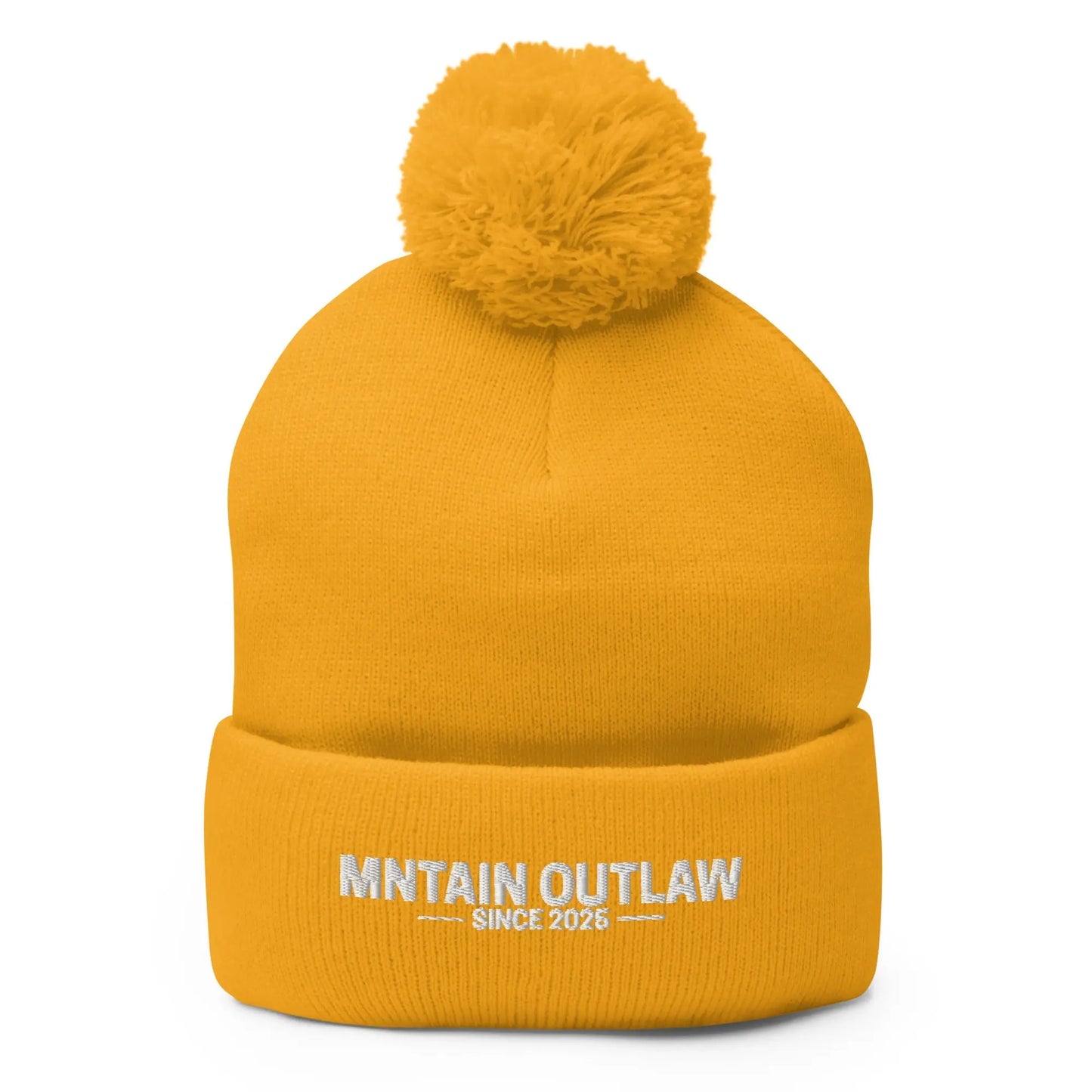 mntain outlaw RAW Pom - Pom Beanie - MNTAIN OUTLAW LTD