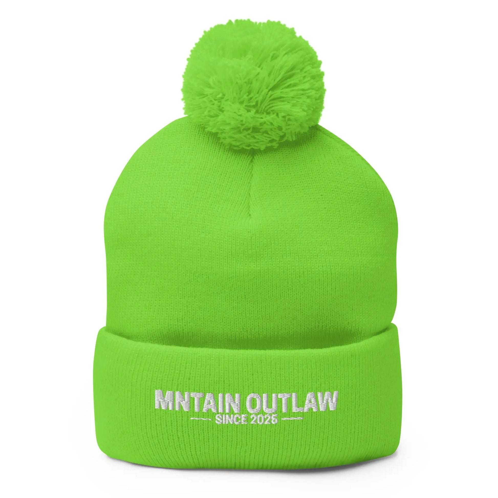 mntain outlaw RAW Pom - Pom Beanie - MNTAIN OUTLAW LTD