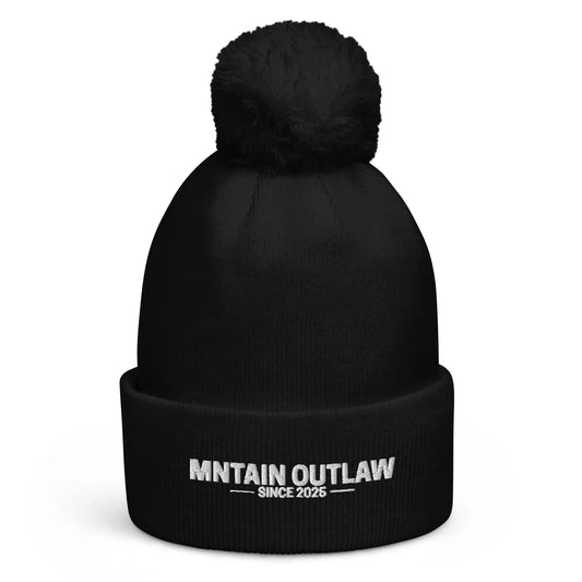 mntain outlaw RAW Pom pom beanie - MNTAIN OUTLAW LTD