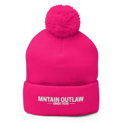 mntain outlaw RAW Pom - Pom Beanie - MNTAIN OUTLAW LTD
