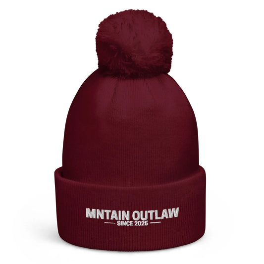 mntain outlaw RAW Pom pom beanie - MNTAIN OUTLAW LTD